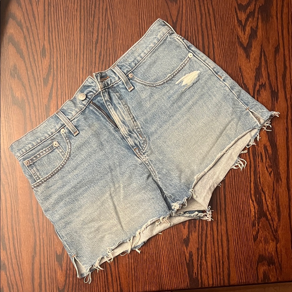 Madewell Light Blue Jean Shorts
